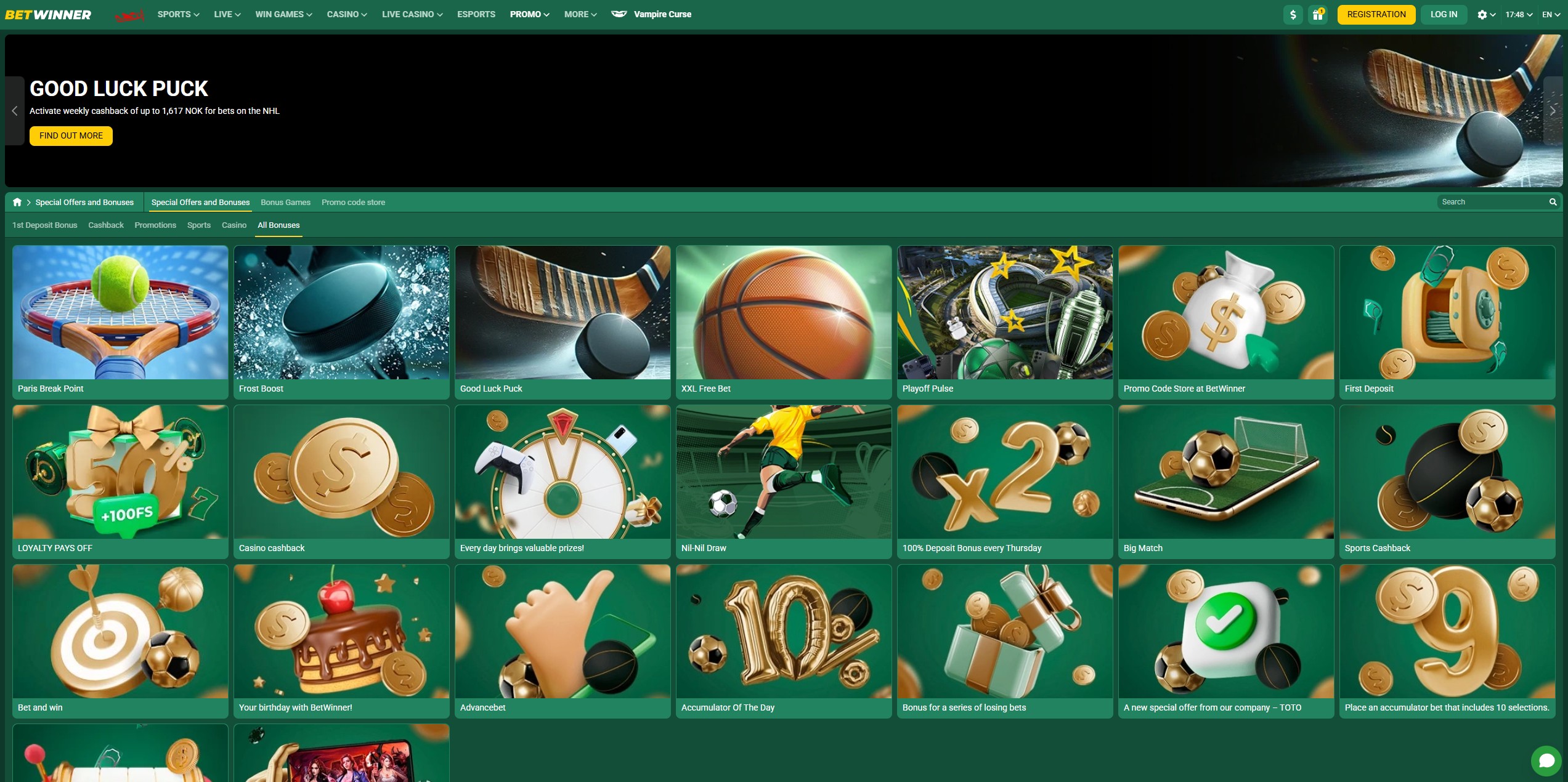 BetWinner Casino screenshot 3
