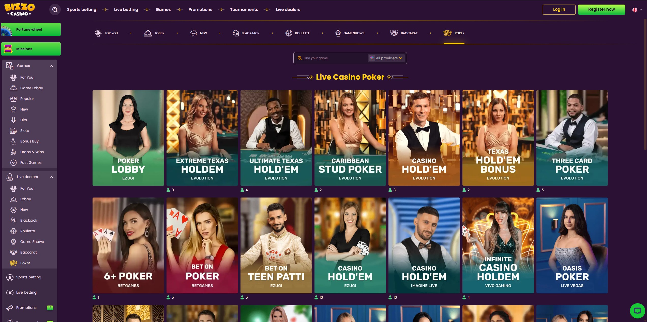 Bizzo Casino screenshot 4