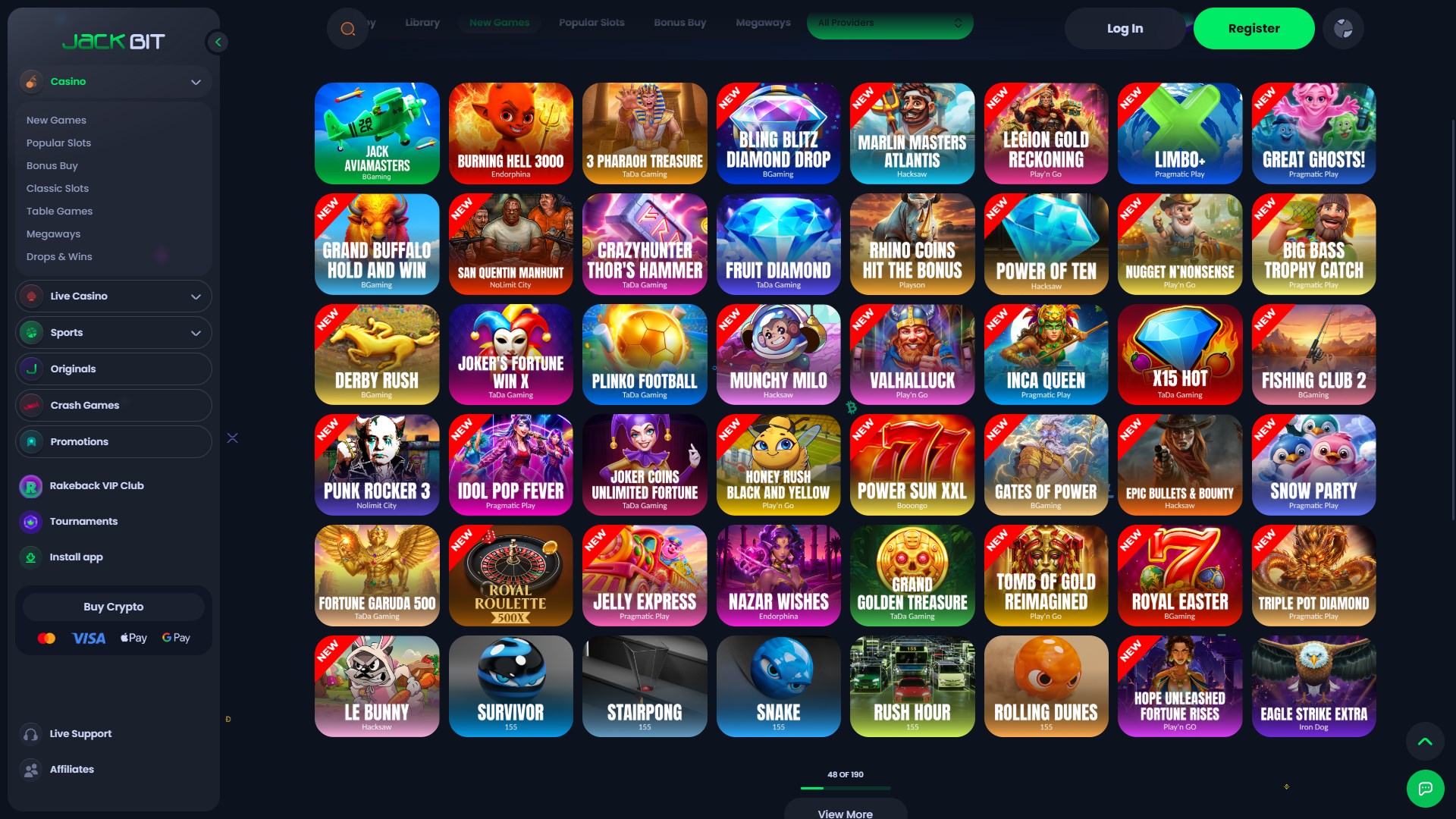 Jackbit Casino screenshot 2