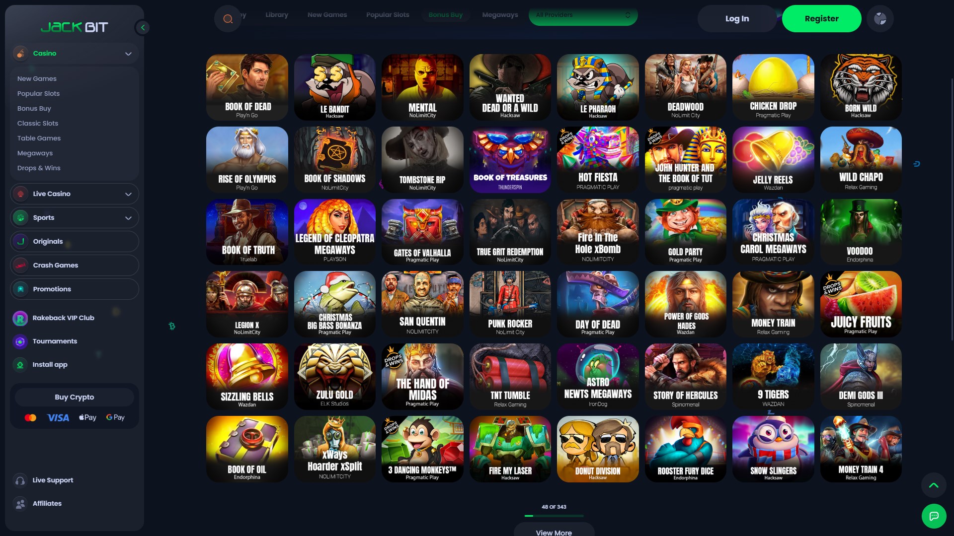 Jackbit Casino screenshot 5