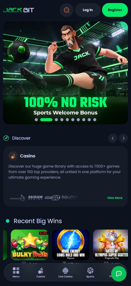 Jackbit Casino mobile home